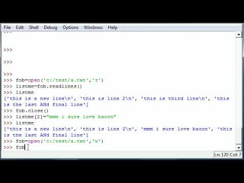 Python Programming Tutorial   43   Writing Lines