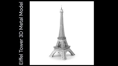 Eiffel Tower 3D Metal Model Kit Assembly