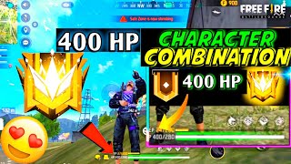 400 HP CHARACTER COMBINATION IN FREE FIRE || 400 HP IN FREE FIRE screenshot 5