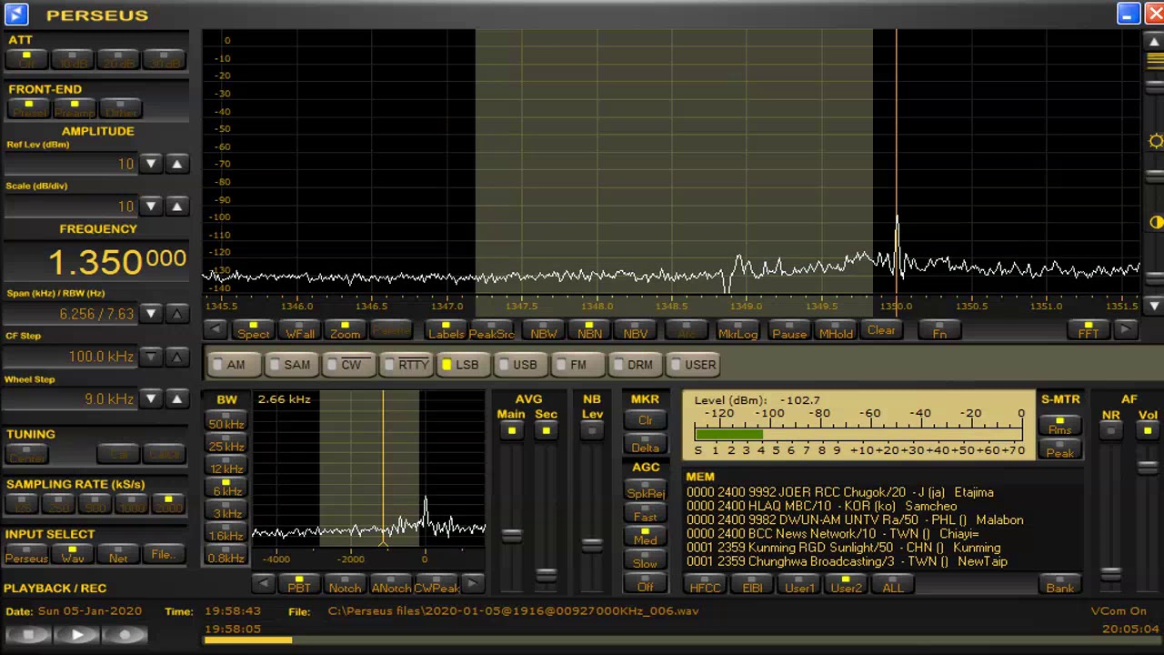 1350 kHz UNTV Radio Jan 05,2020 1958 UTC - YouTube