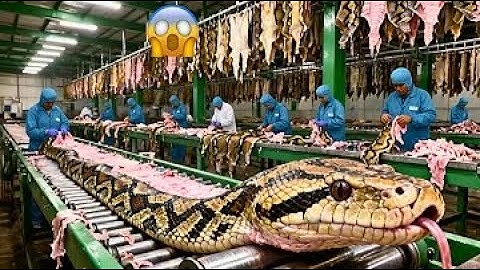 Inside The Giant Python Skin Factory - How It Became a Million Dollar Luxuryl Factory Agrivision Hub