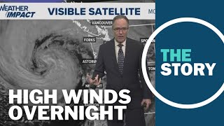 Strong winds and rain continue overnight in Portland