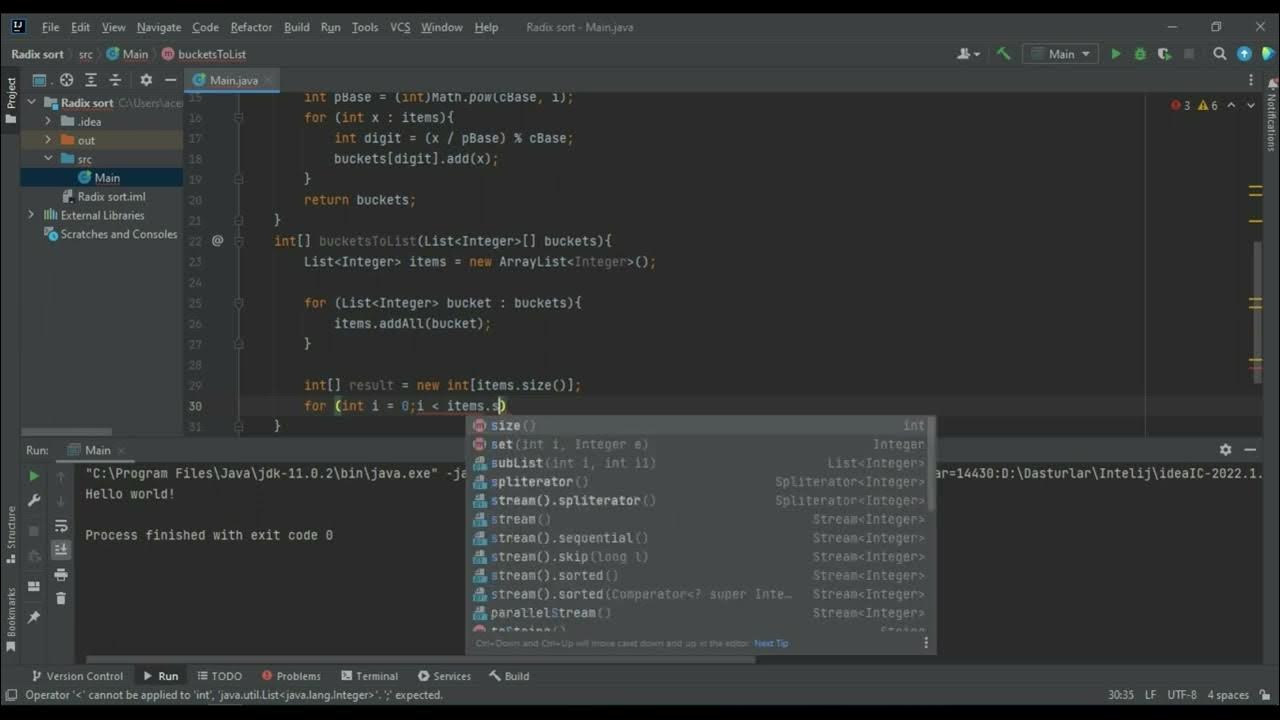 Java Radix sort - YouTube