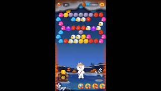 LINE バブル2　STAGE 1152　銀コニー　アイテムあり　×1.5　Silver Cony　LINE BUBBLE 2