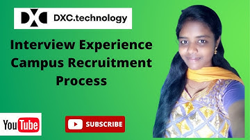 DXC  Technology Drive Process and Interview Experience.