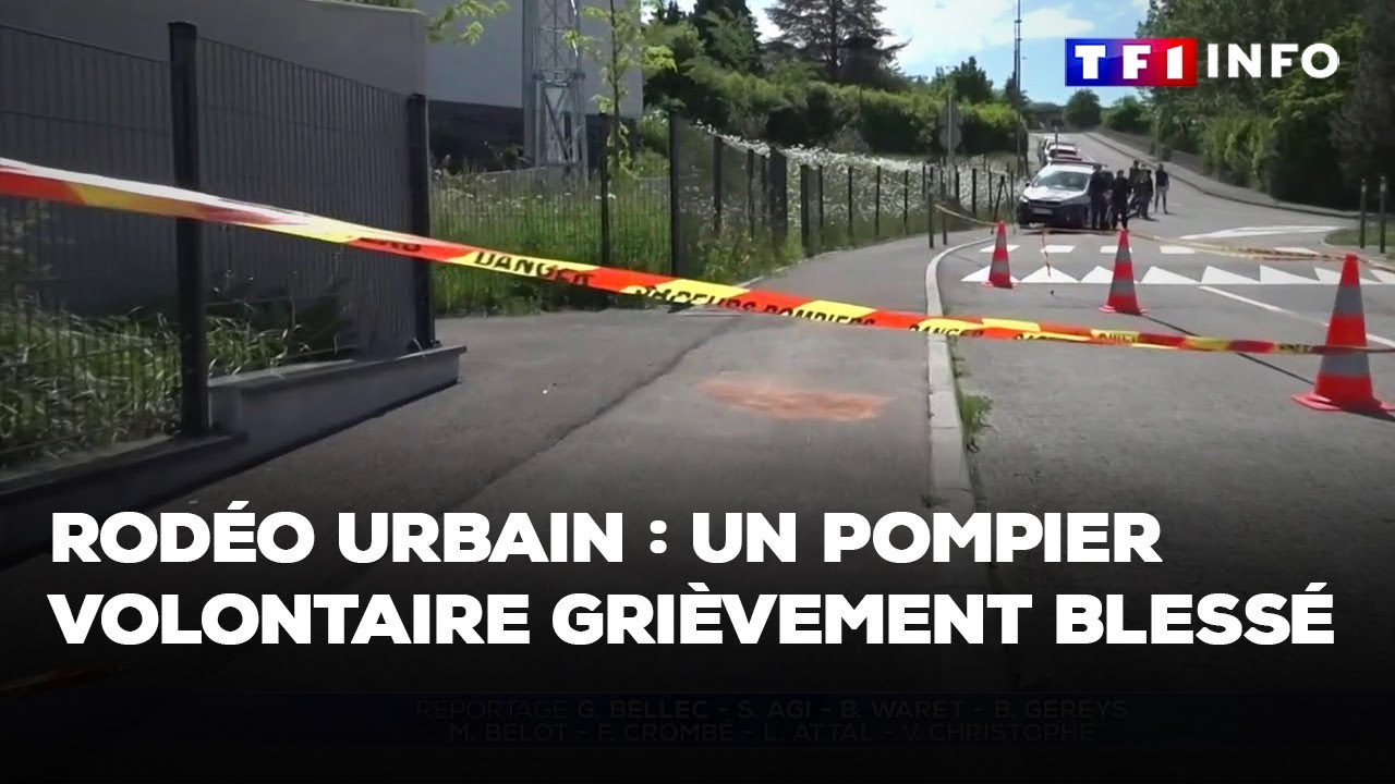 Rodéo urbain en Haute-Savoie : un pompier volontaire grièvement blessé｜TF1 INFO