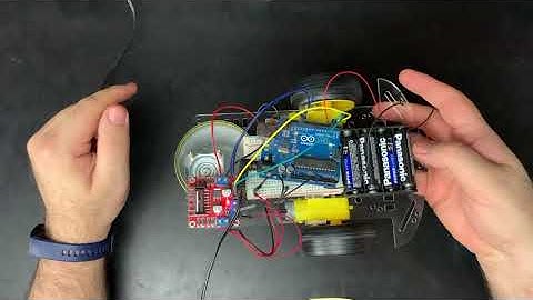 3º Robô Seguidor de linha usando arduino - rotinas de movimentação