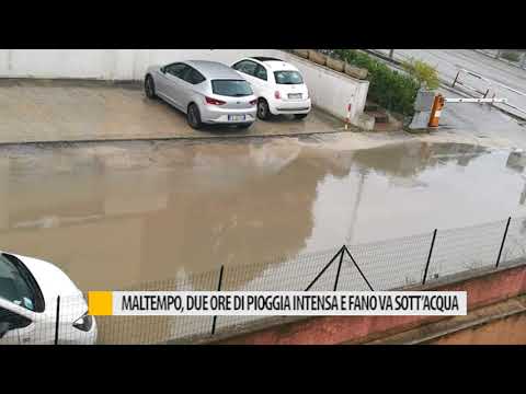 Maltempo, due ore di pioggia intensa e Fano va sott'acqua