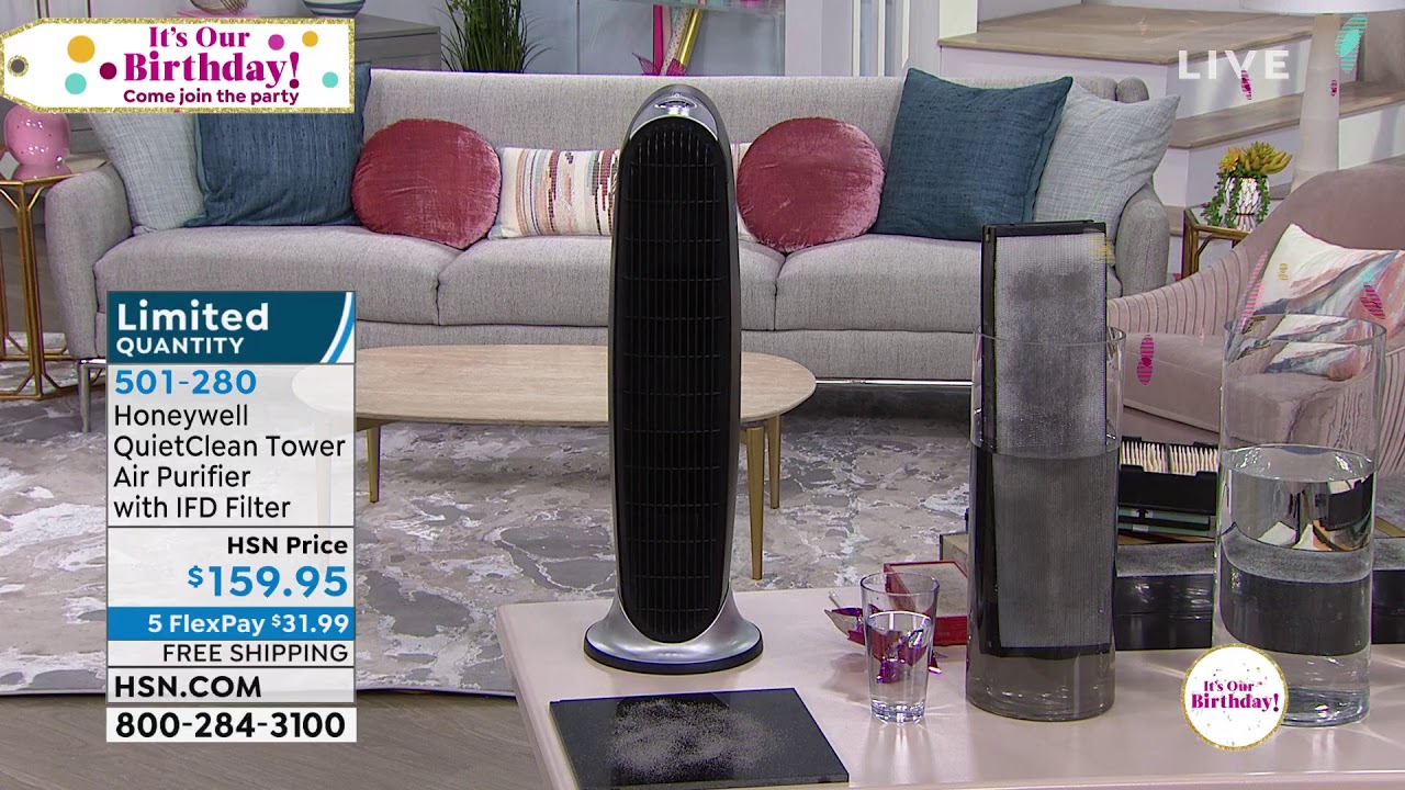 Honeywell QuietClean Tower Air Purifier with IFD Filter YouTube