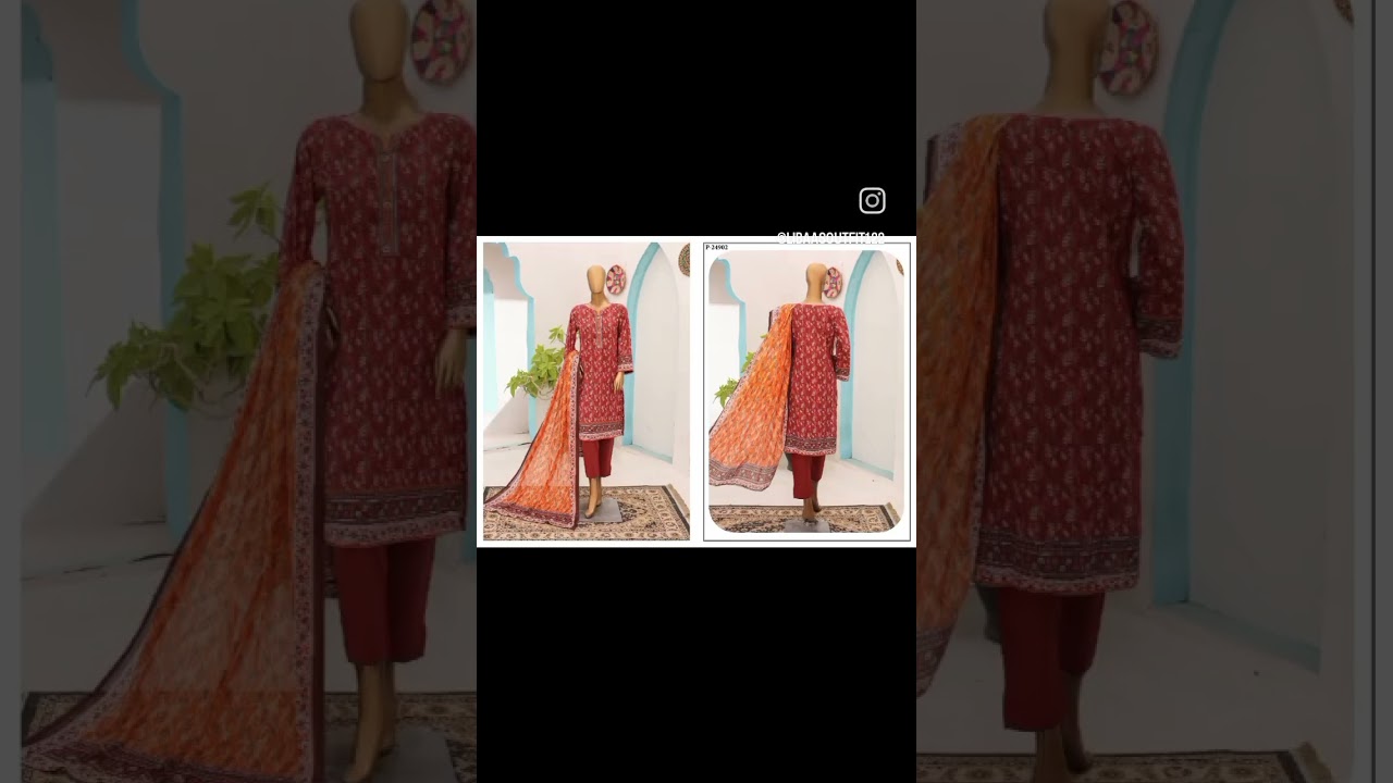RIWAYAT PRINTED STITCHED LAWN COLLECTION 2024