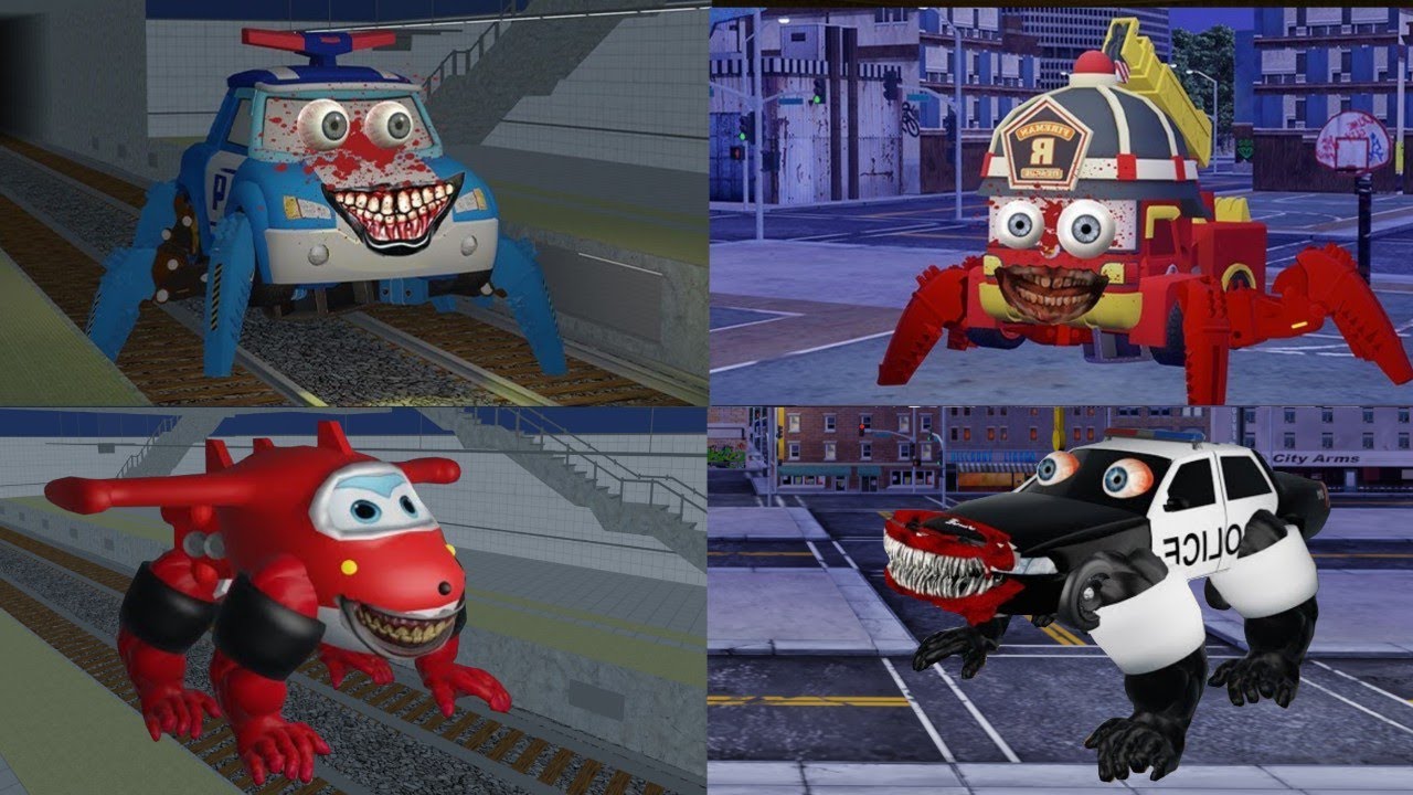 Full Movie There's Horror Secret Place Robocar Poli, Roy VS Super Wings 😱 SAKURA SCHOOL SIMULATOR