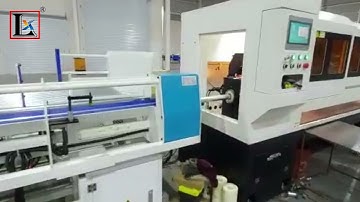 [LX Laser Tech.] Round pipe laser cutting machine with automatic feeder in Mexican customer factory