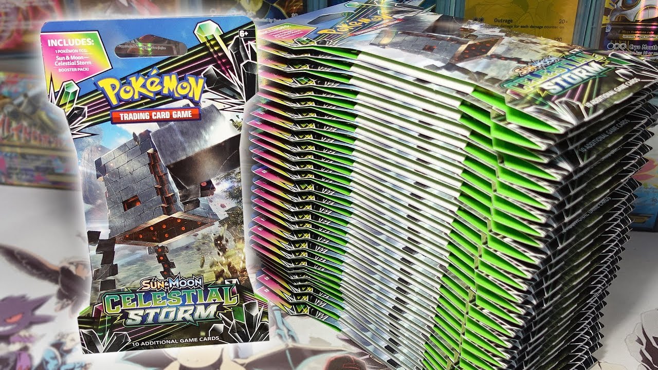 4 ULTRA RARES FROM 10 PACKS! 🔥 Opening Celestial Storm Sleeved Pokemon Booster Packs!
