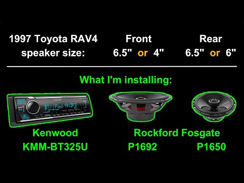 Installing a new radio and speakers in a 1997 Toyota RAV4 (episode 17)