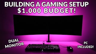 Building My $1,000 Budget Gaming Setup! (PC INCLUDED) | Budget Builds Ep.13