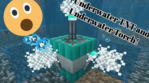 Minecraft Tutorial#2: How to make underwater TNT and underwater Torch • SGPH