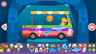 Dinosaur Bus 🚌 - Painting  and Decorating Games for Kids | Kids Learning | Kids Games | Yateland screenshot 2