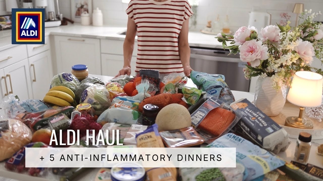 ALDI Grocery Haul →  5 Days of Easy Anti-Inflammatory Dinners | Meal Prep Routine