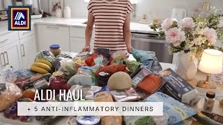 ALDI Grocery Haul →  5 Days of Easy Anti-Inflammatory Dinners | Meal Prep Routine