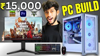 15,000/- Rs Cheapest  Best Budget Gaming PC Build!  For 4k Gaming, Editing, Student, Office Work