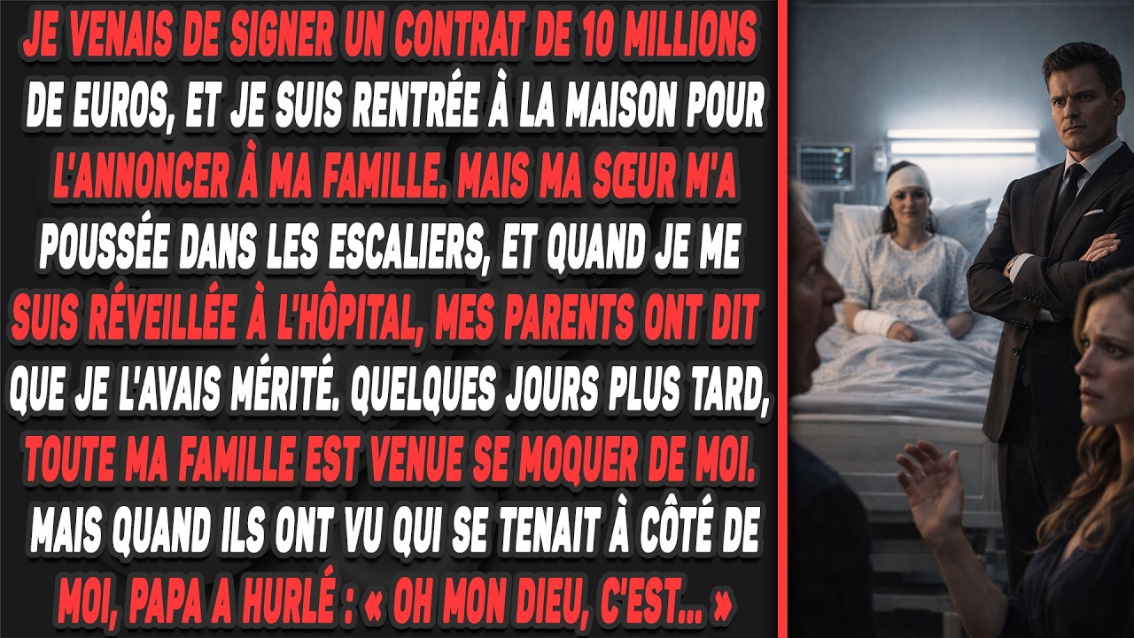 Je venais de signer un contrat de 10 millions de euros, et je suis rentrée à la maison pour...