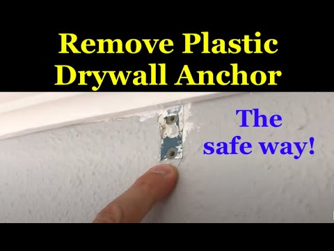 How to remove Plastic Drywall Anchors - FAST & EASY! - YouTube