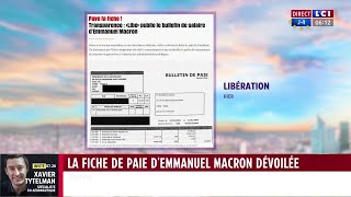 La fiche de paie d'Emmanuel Macron dévoilée