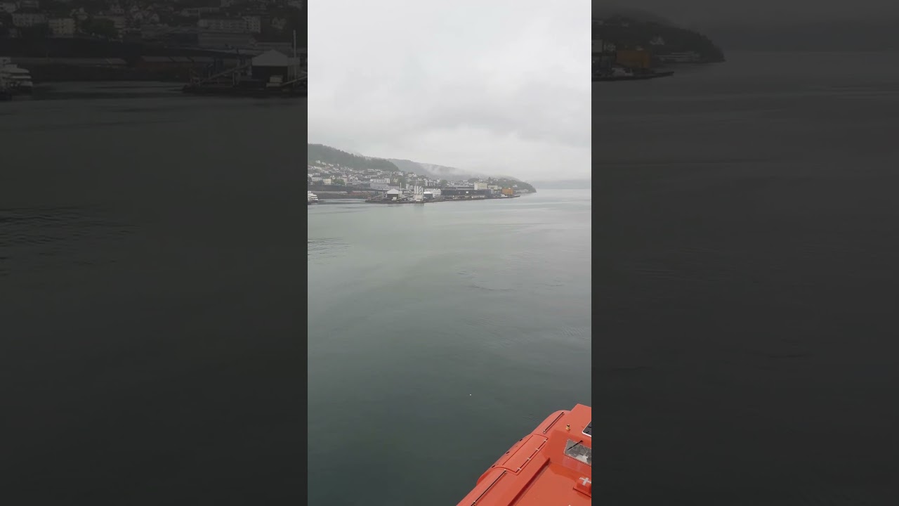 A Wintery Bergen, Norway | Cruise Ship Balcony View