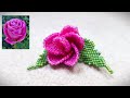 Beaded rosebud as elements of beading design/Бутон троянди з бісеру