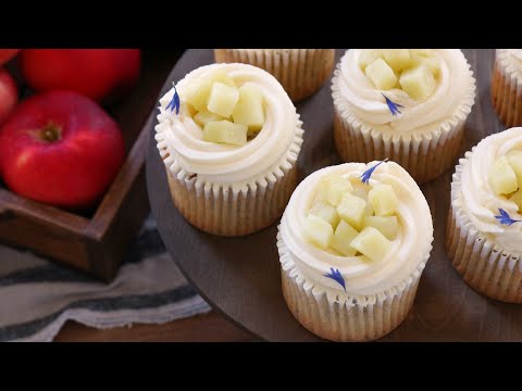 Sub) 폭신 상큼 촉촉 고급스러운 맛! 애플 얼그레이 컵케이크 만들기 Apple Earl grey Cupcakes