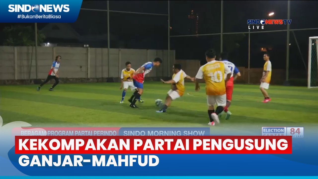Partai Pengusung GanjarMahfud Jaga Kekompakan dengan Fun Mini Soccer