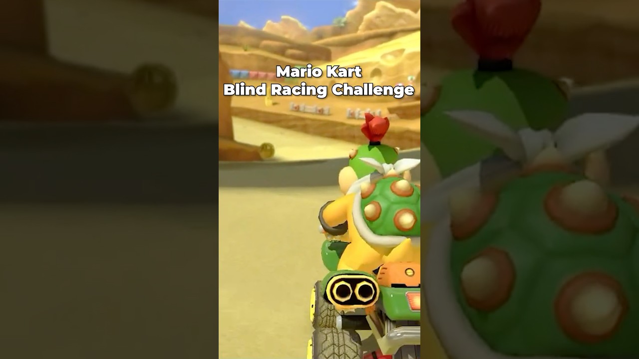 Mario Kart - Blind Racing Challenge! Can we win if we can't see???