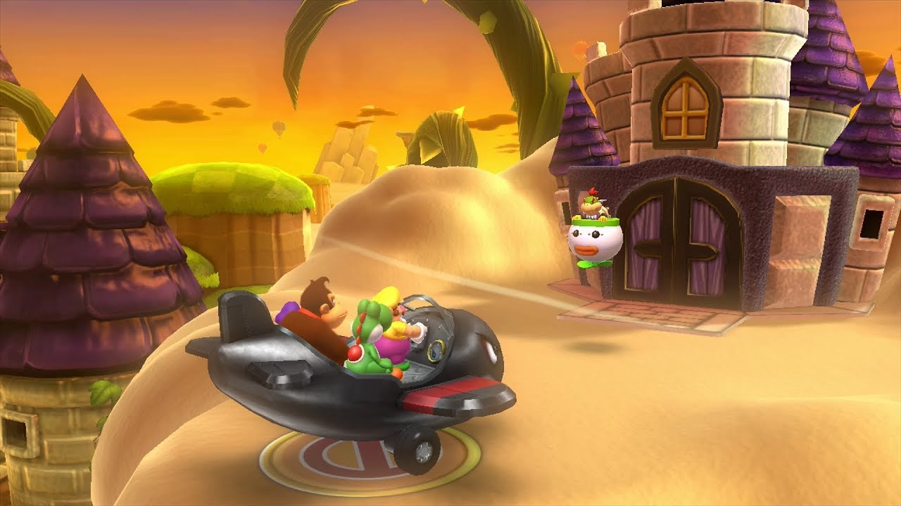 Mario Party 10 Mario Party #87 Wario vs Waluigi vs Donkey Kong vs Yoshi Airship Central Master