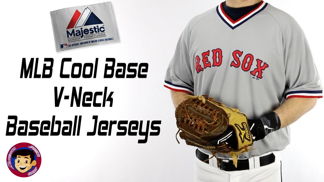 majestic v neck baseball jerseys