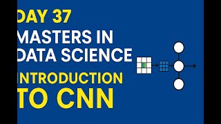 DAY 37 - MASTERS IN DATA SCIENCE(INTRODUCTION TO CNN)