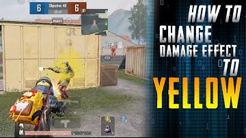 HOW TO CHANGE DAMAGE EFFECT TO YELLOW || NEW UPDATE- PUBG MOBILE 2nd ANNIVERSARY|| POCO F1