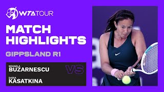 M. Buzarnescu vs. D. Kasatkina  | 2021 Gippsland Trophy First Round | WTA Highlights