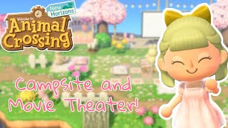 Campsite and Movie Theater! | Animal Crossing New Horizons