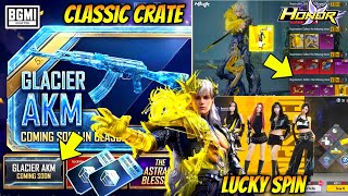 GLACIER AKM IN CLASSIC CRATE? 😱 | BGMI HONOR FULL REWARDS | LUCKY SPIN BGMI | CLASSIC CRATE BGMI 