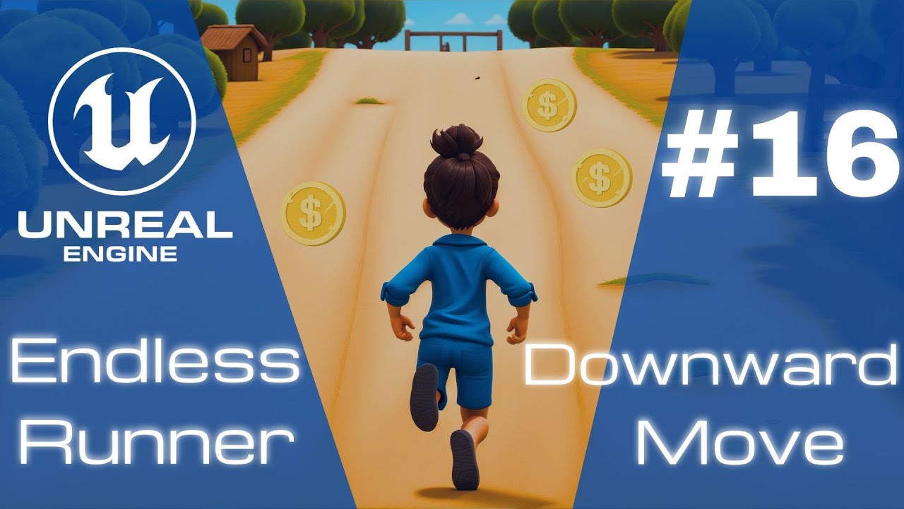 Movimento Para Baixo  - #16 Unreal Engine 5 Endless Runner