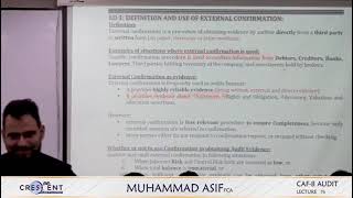 Caf 8 audit lecture 76