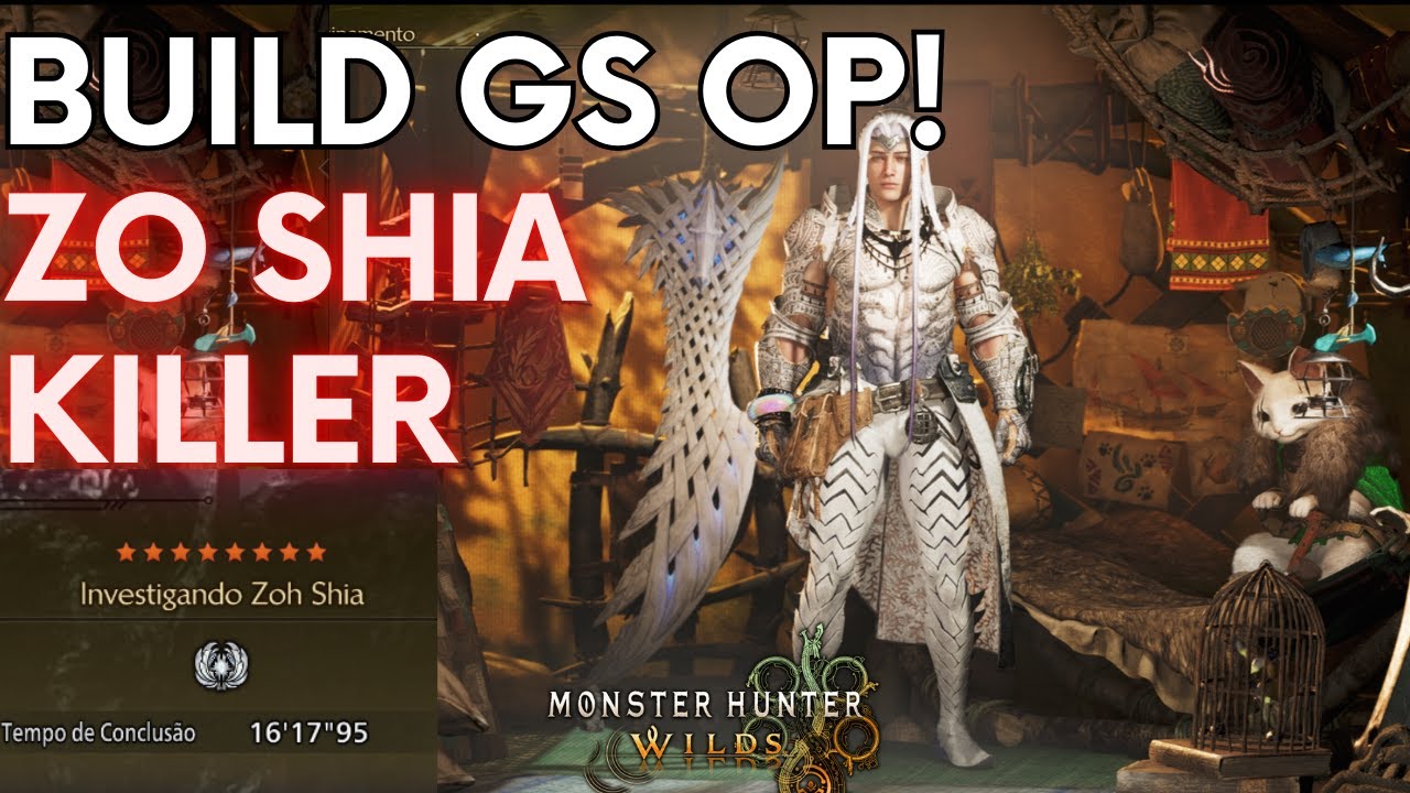 Build GS/Espadão End Game Monster Hunter Wilds - (PC) [ULTRAWIDE] - YouTube