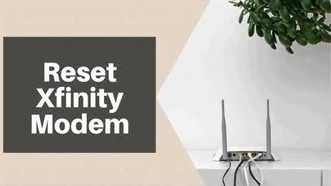 How to Reset your Xfinity Modem | How to Restart Your Xfinity Gateway