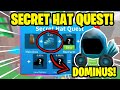 *NEW* SECRET HAT QUEST!  in BOMB SIMULATOR! Collect all the DOMINUS to CRAFT A ULTIMATE SECRET HAT!