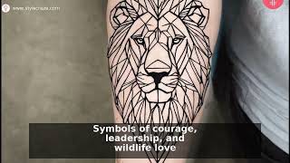 55 Geometric Lion Tattoo Ideas For Bold Body Art