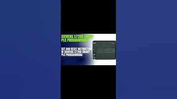 set and reset instruction in Siemens s7200 smart plc programming #plctraining #siemensplc #siemens