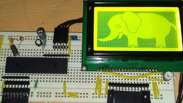 128x64 Pixels Graphic LCD interfacing with 8051 Microcontroller