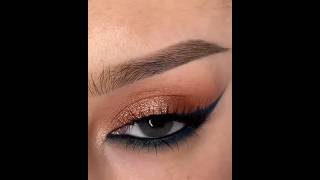 Gold copper eye makeup #makeup#shorts#youtubeshorts #eyemakeyup