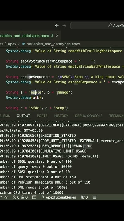 Compare 2 strings using less than operator #sfdcstop # ...