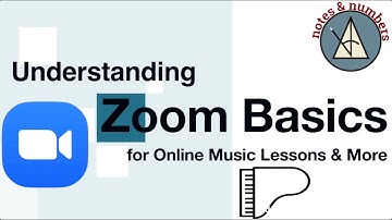 Zoom Basics including Screen Share Demo and More! - Notes & Numbers: How to do Music Lessons on Zoom